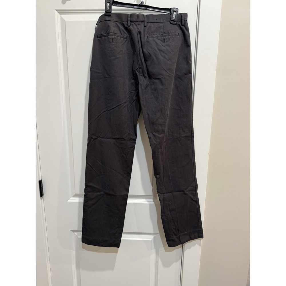 Banana Republic Non Iron Modern Slim Fit Pants Mens 33x34 Gray Flat Front - Picture 3 of 3